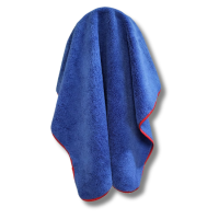 techpol mircofibre blue red beach towel 90 x 60cm