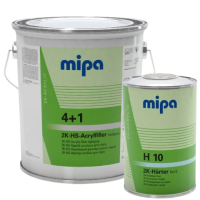 Mipa 4+1 Acrylfiller HS Primer Grey 4L with 1L H10 KIT